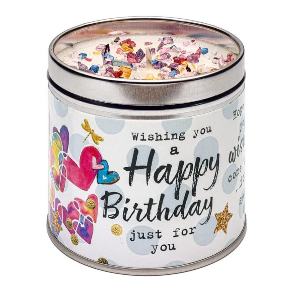 Best Kept Secrets Happy Birthday Tin Candle