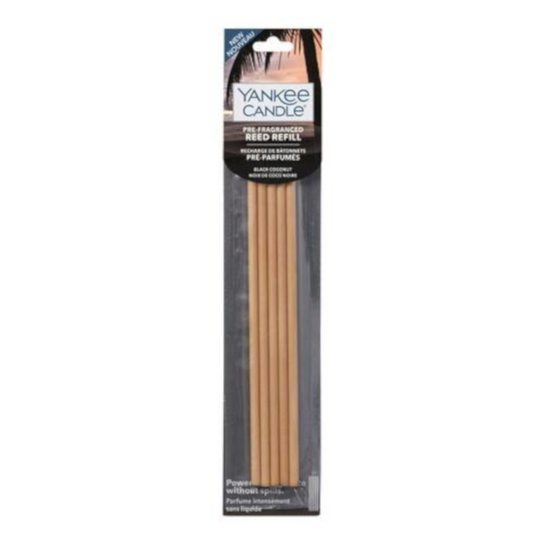 Yankee Candle Black Coconut Pre-Fragranced Reed Diffuser Refills