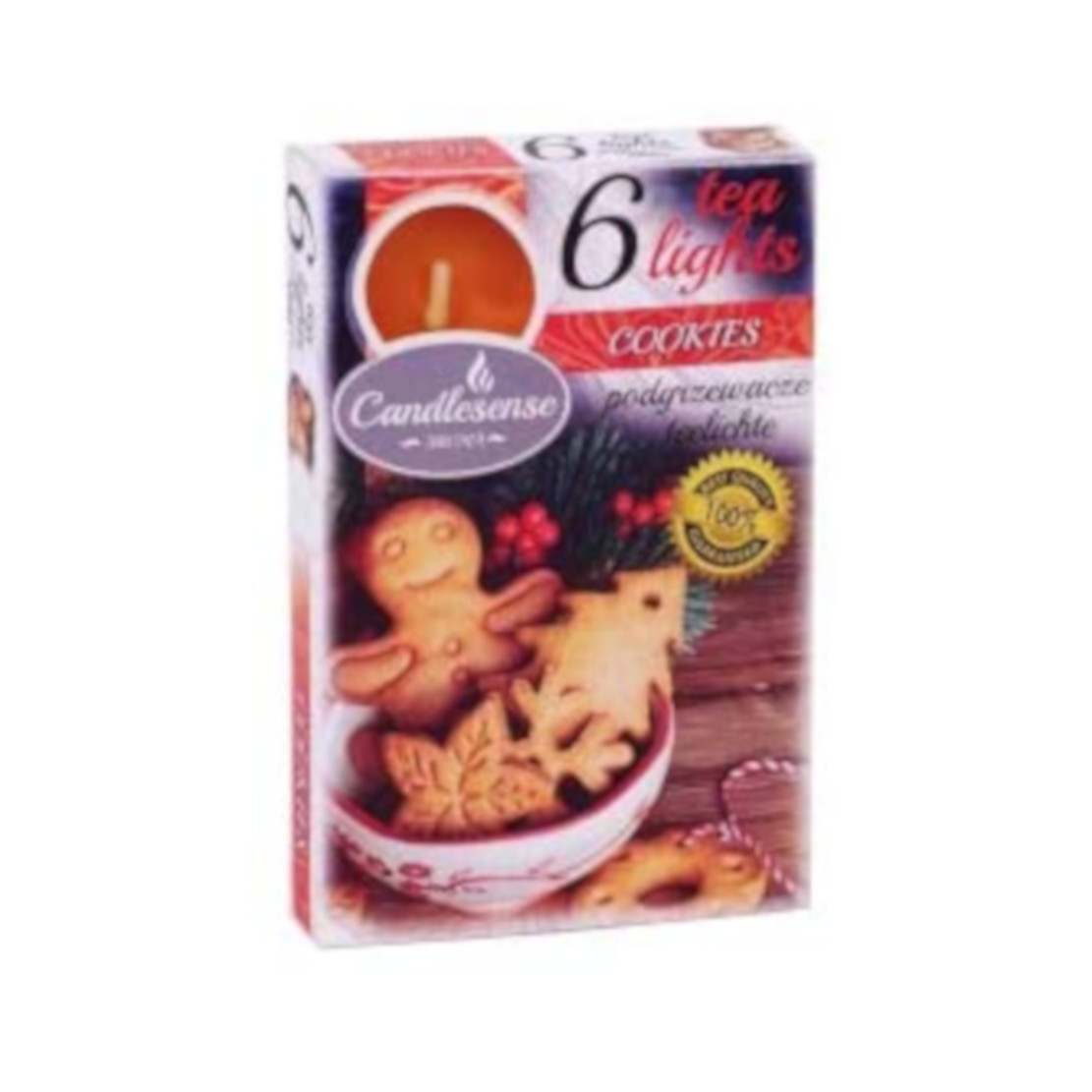 Candlesense Cookies Scented Tealights - Set of 6