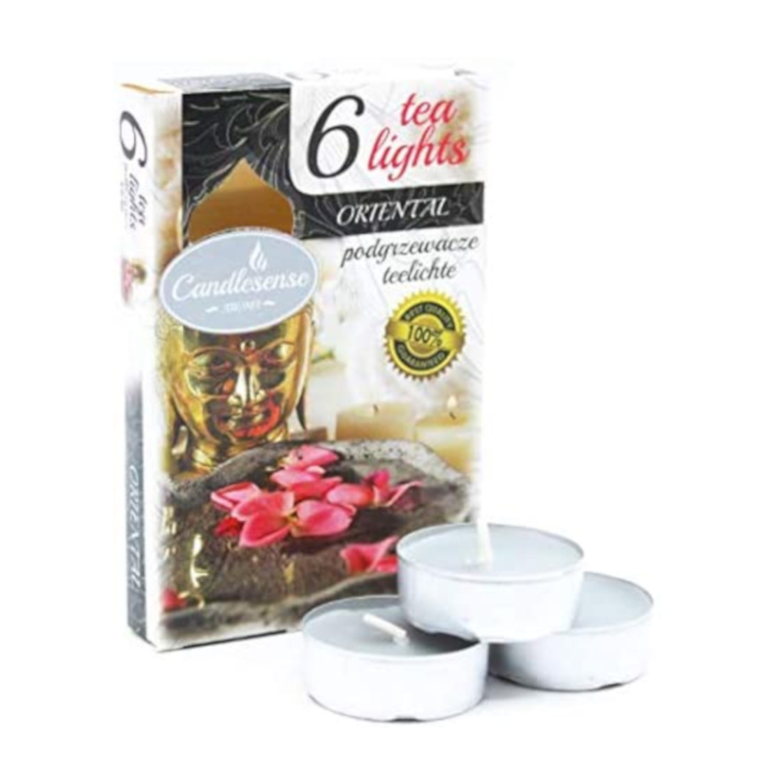 Candlesense Oriental Scented Tealights - Set of 6