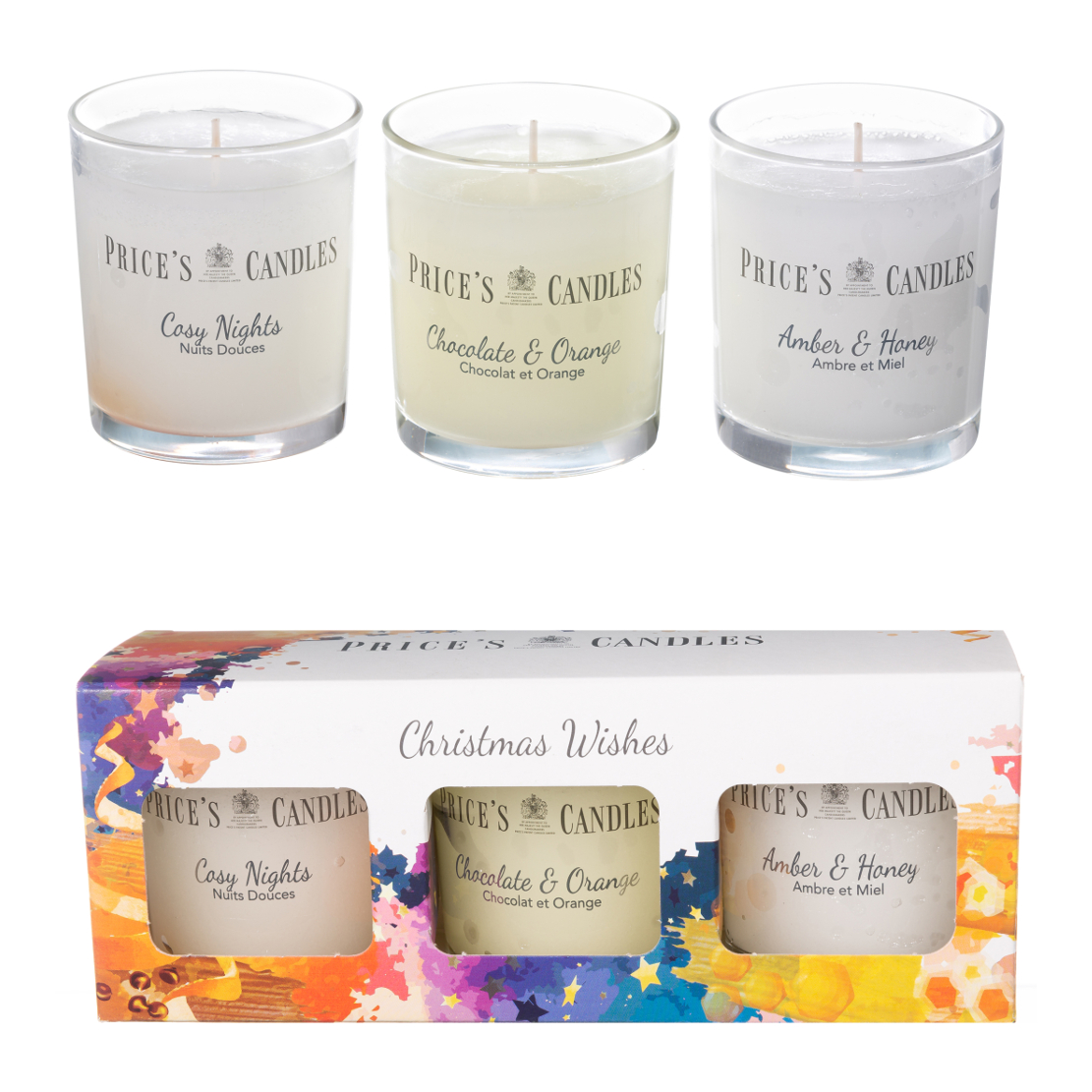 Prices Candles Christmas Wishes Gift Set