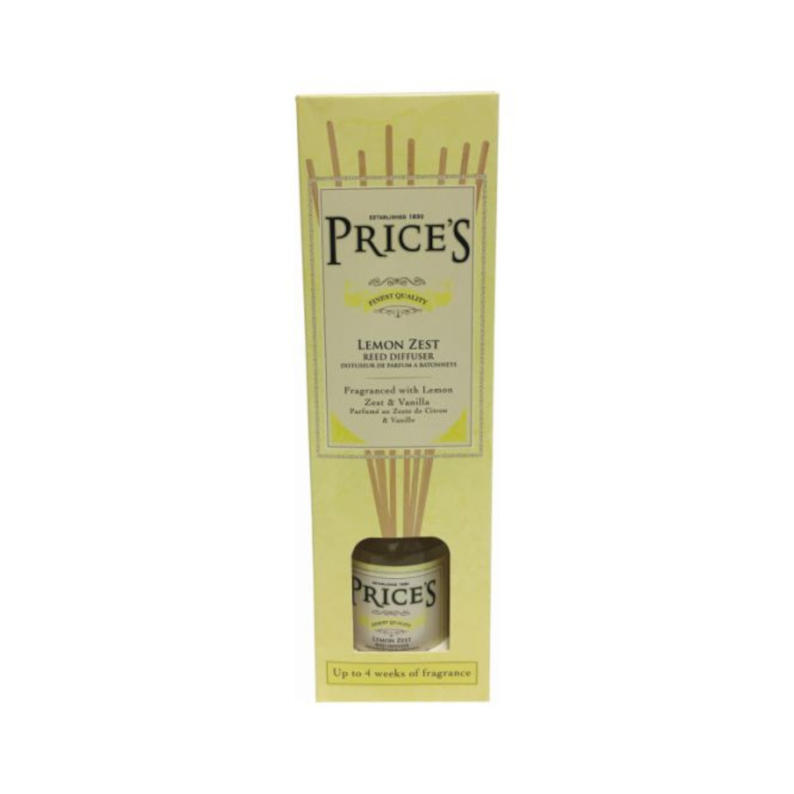 Prices Candles Lemon Zest Reed Diffuser 100ml