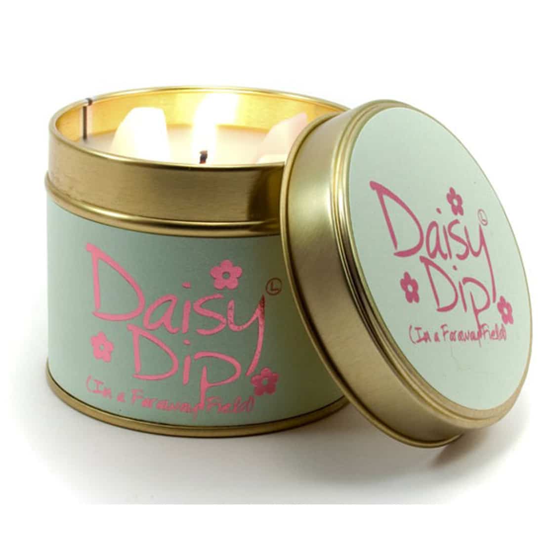 Lily Flame Daisy Dip Tin Candle