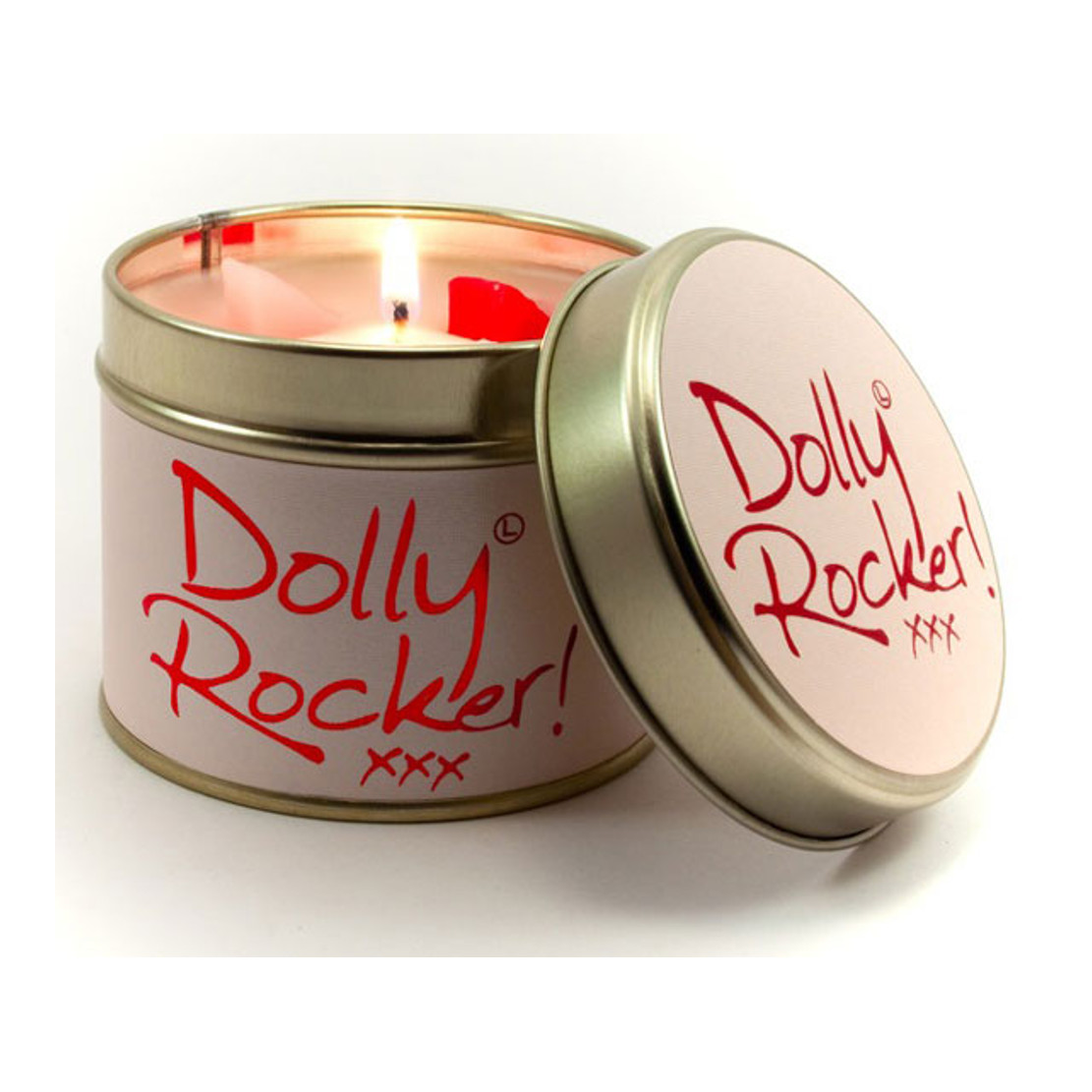 Lily Flame Dolly Rocker Tin Candle