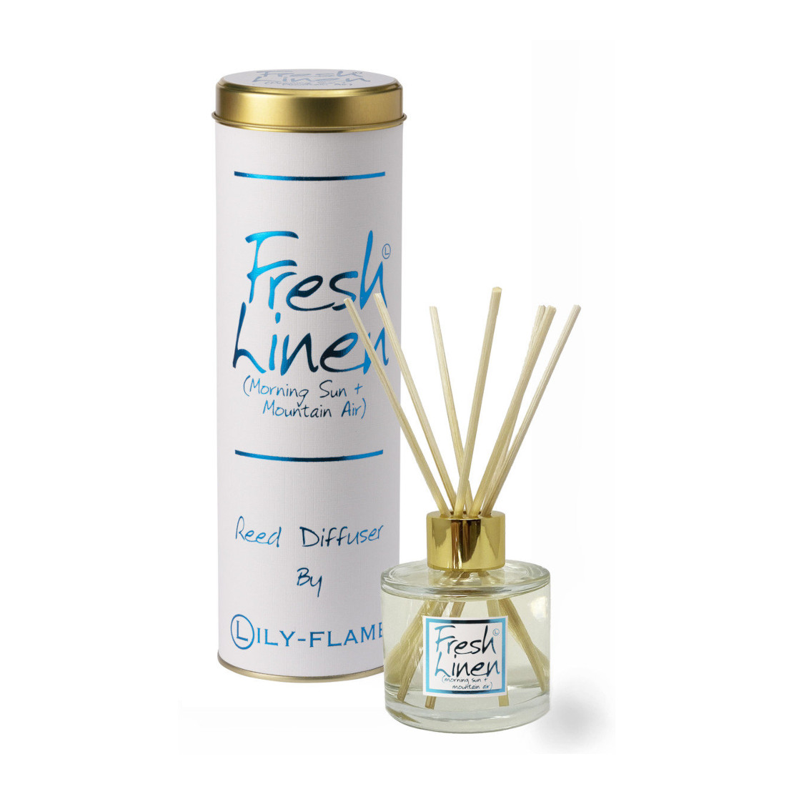 Lily Flame Fresh Linen Reed Diffuser