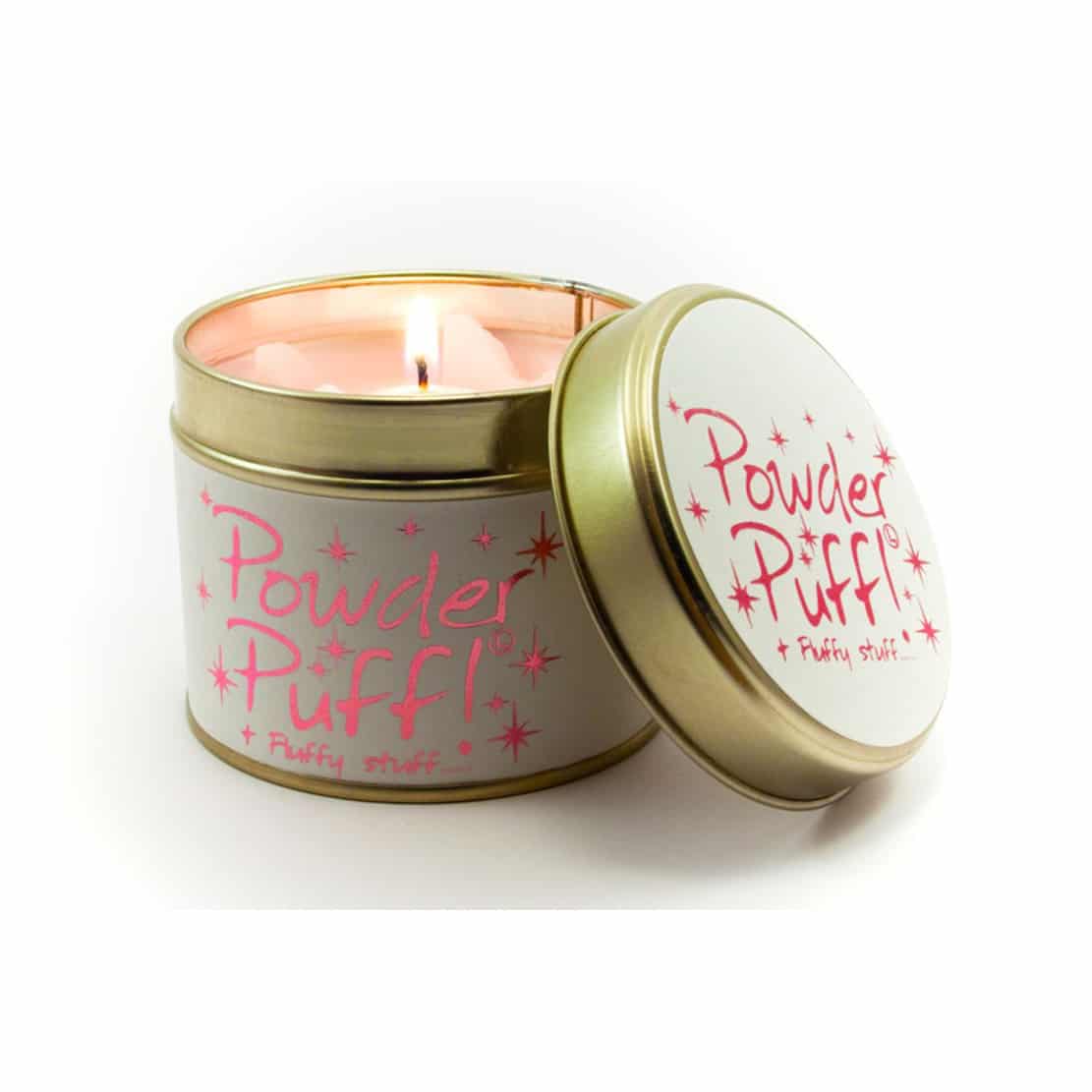 Lily Flame Powder Puff Tin Candle
