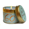 Happy Birthday 60 Tin Candle by Lily Flame