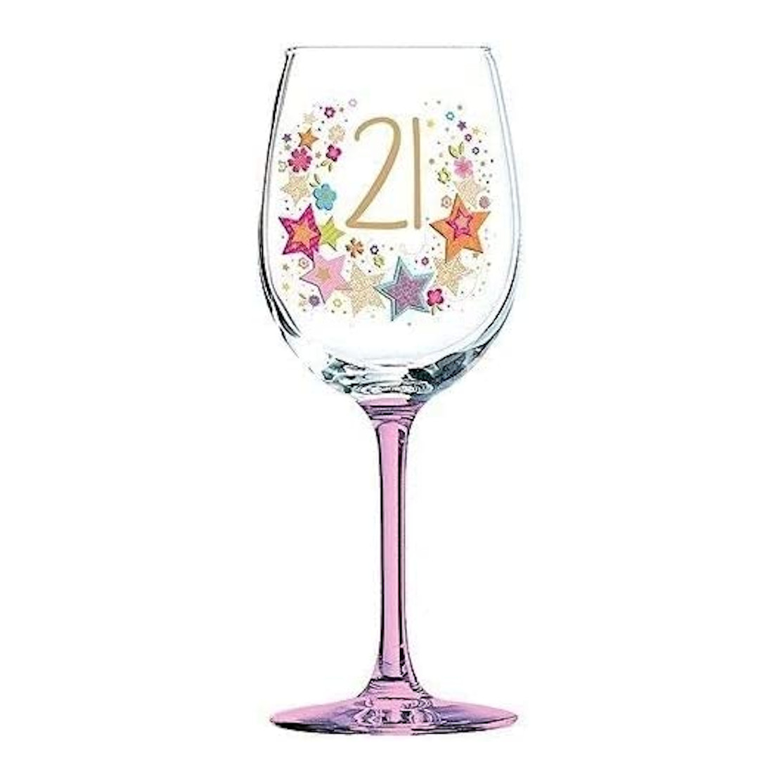 Lulu 21st Birthday Celebration Wine Glass