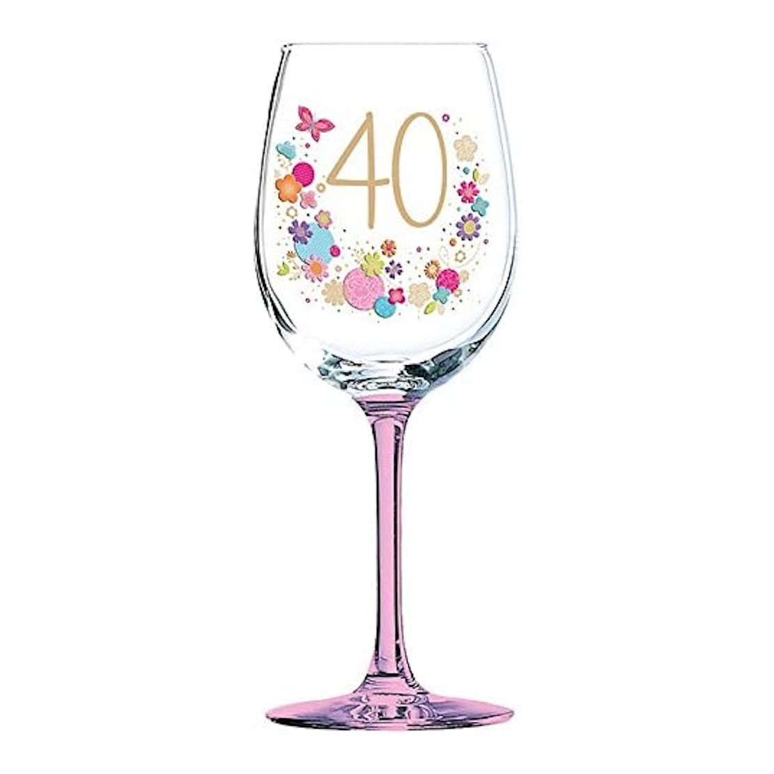 Lulu 40th Birthday Celebration Wine Glass
