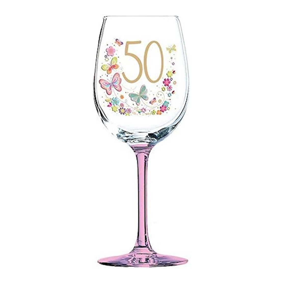 Lulu 50th Birthday Celebration Wine Glass