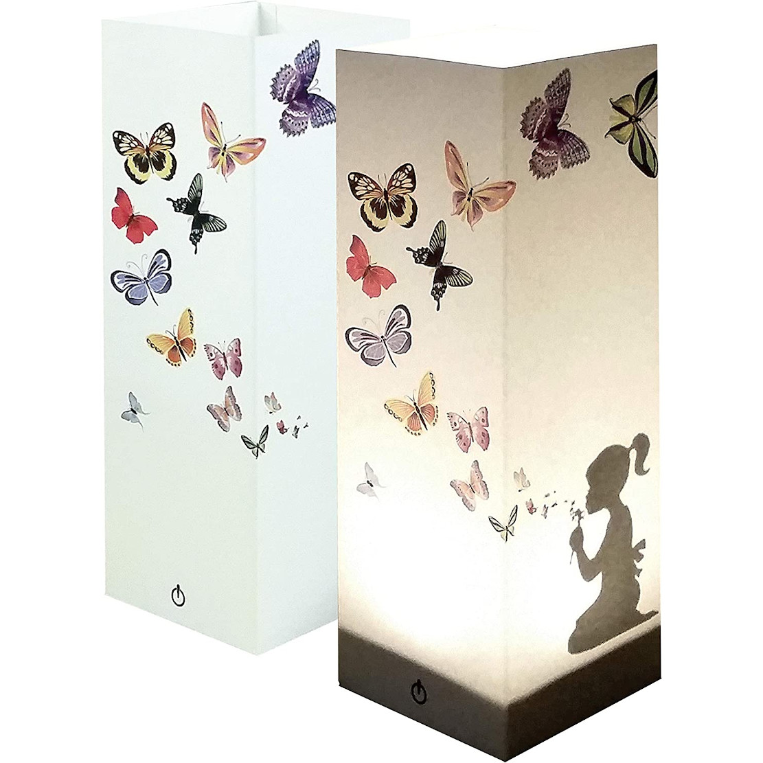 Luxa Girl Blowing Butterflies Shadow Lamp