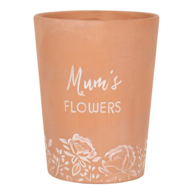 Mums Flowers Terracotta Plant Pot