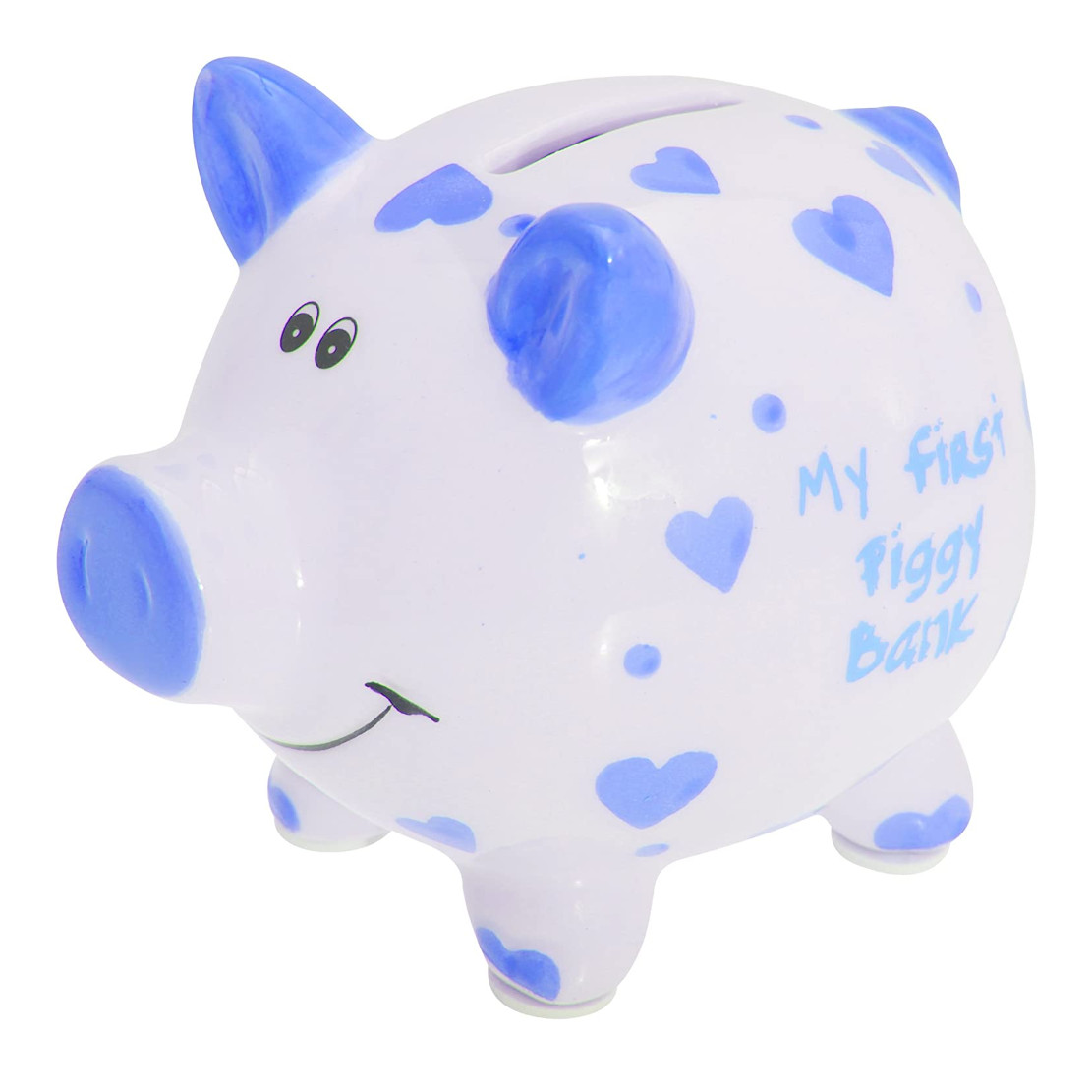 My First Piggy Bank In Blue
