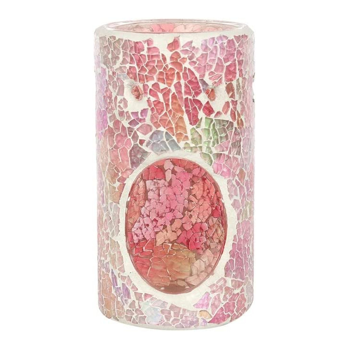 Pillar Iridescent Crackle Oil Burner – Pink
