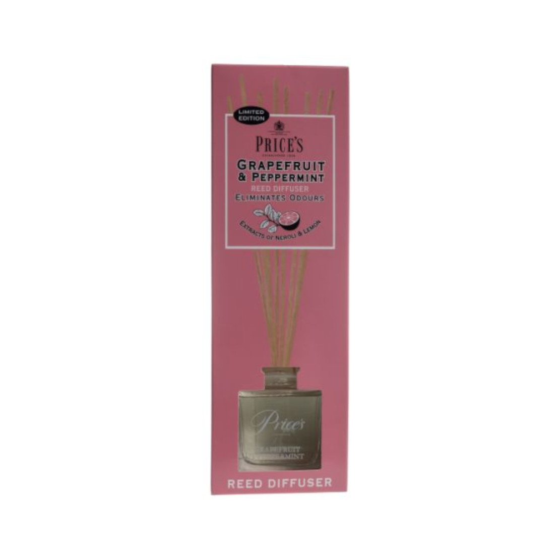 Prices Candles Grapefruit & Peppermint Reed Diffuser 100ml