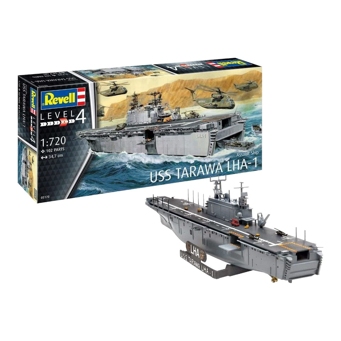 Revell Assault Ship U.S.S. Tarawa Lha-1 Model Kit