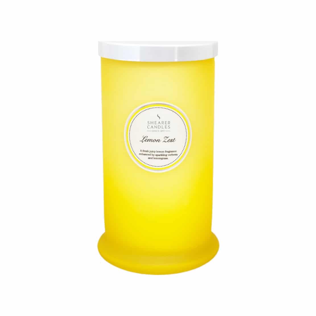 Shearer Lemon Zest Tall Pillar Jar Candle