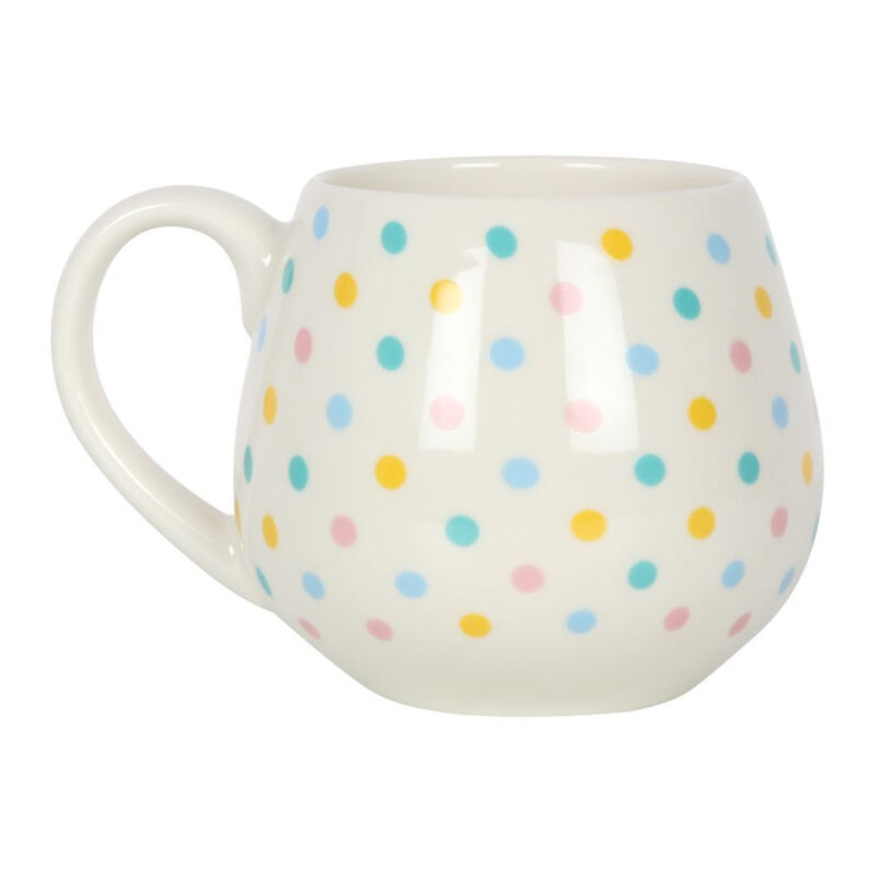 Spotted Rounded Ceramic Mug