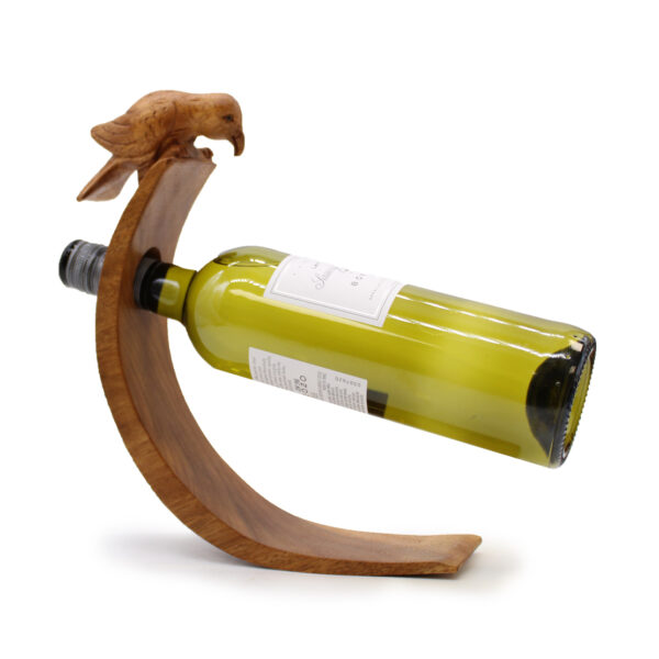 Suar Wood Balance Wine Holders – Bird