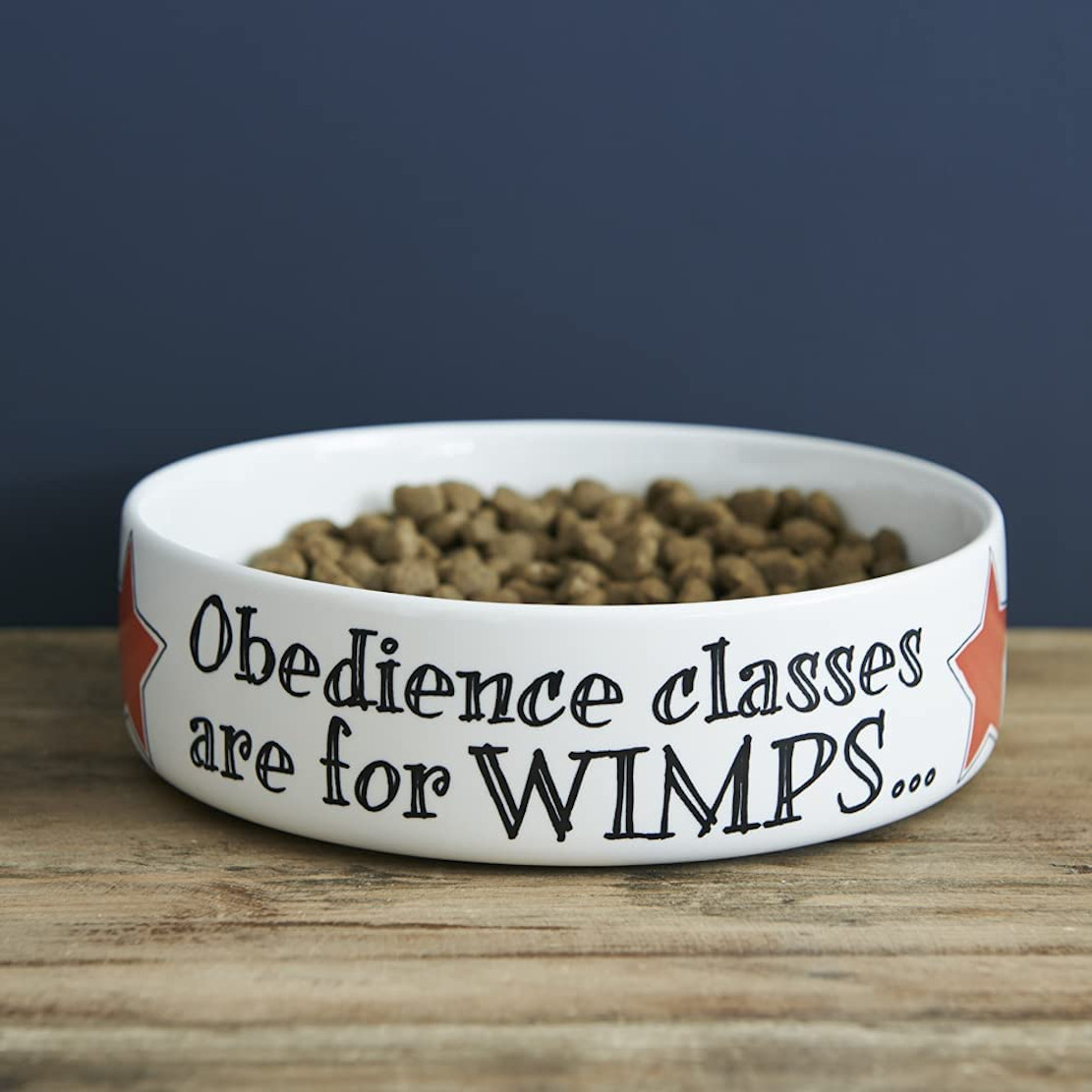 Sweet William Obedience Classes Are For Wimps - Large Dog Bowl