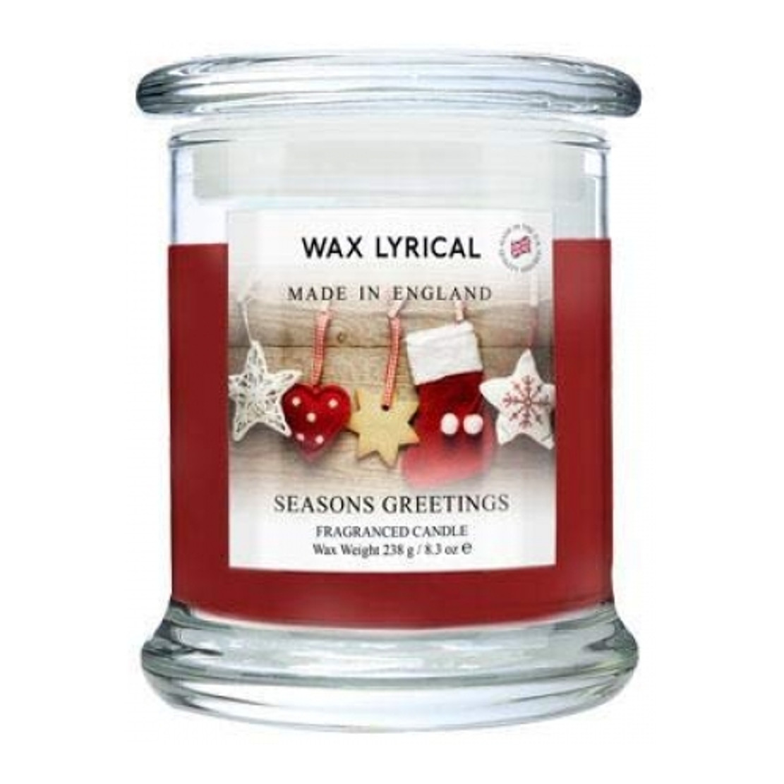 Wax Lyrical Seasons Greetings Glass Candle
