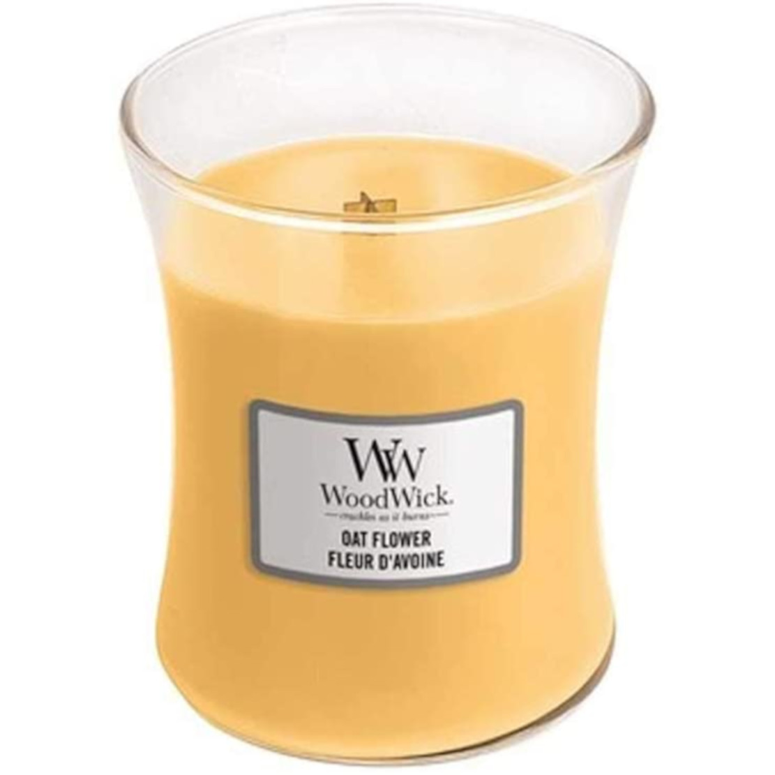 Woodwick Oat flower Medium Jar Candle