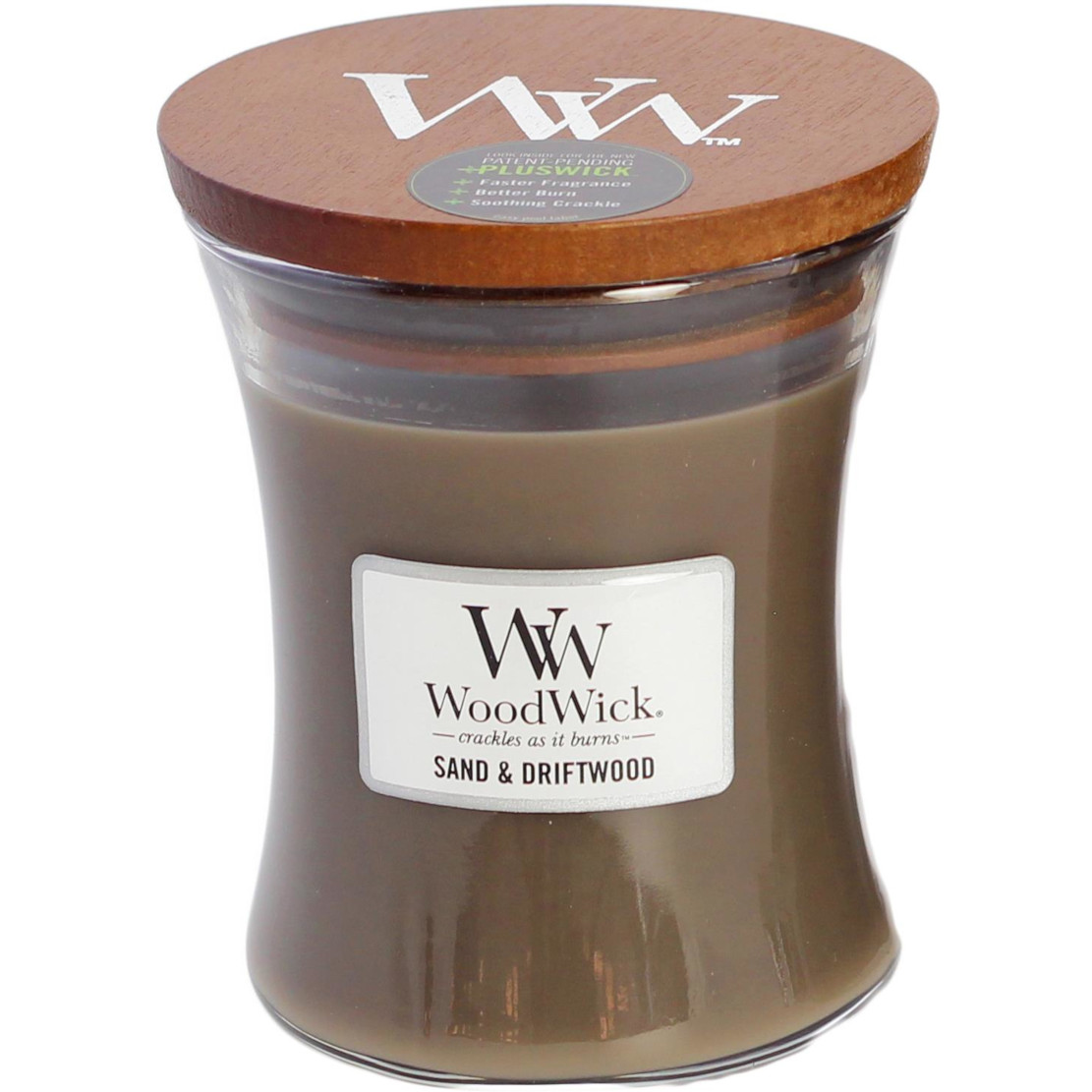 Woodwick Sand & Driftwood Medium Jar Candle