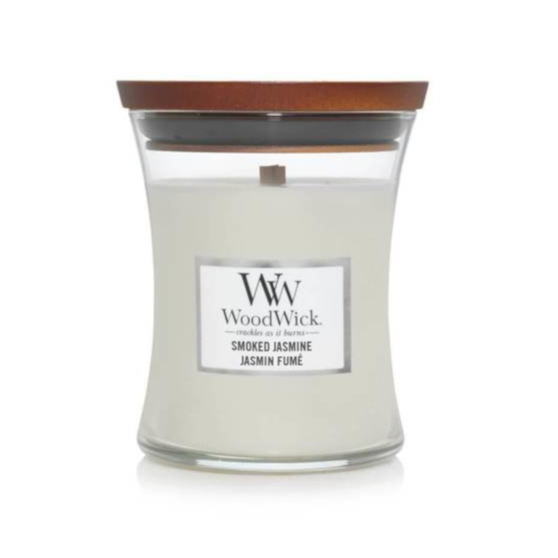 Woodwick Smoked Jasmine Medium Jar Candle