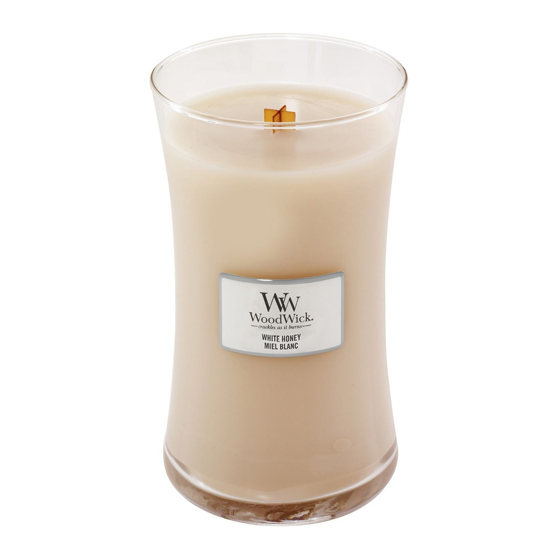 Woodwick White Honey Large Jar Candle