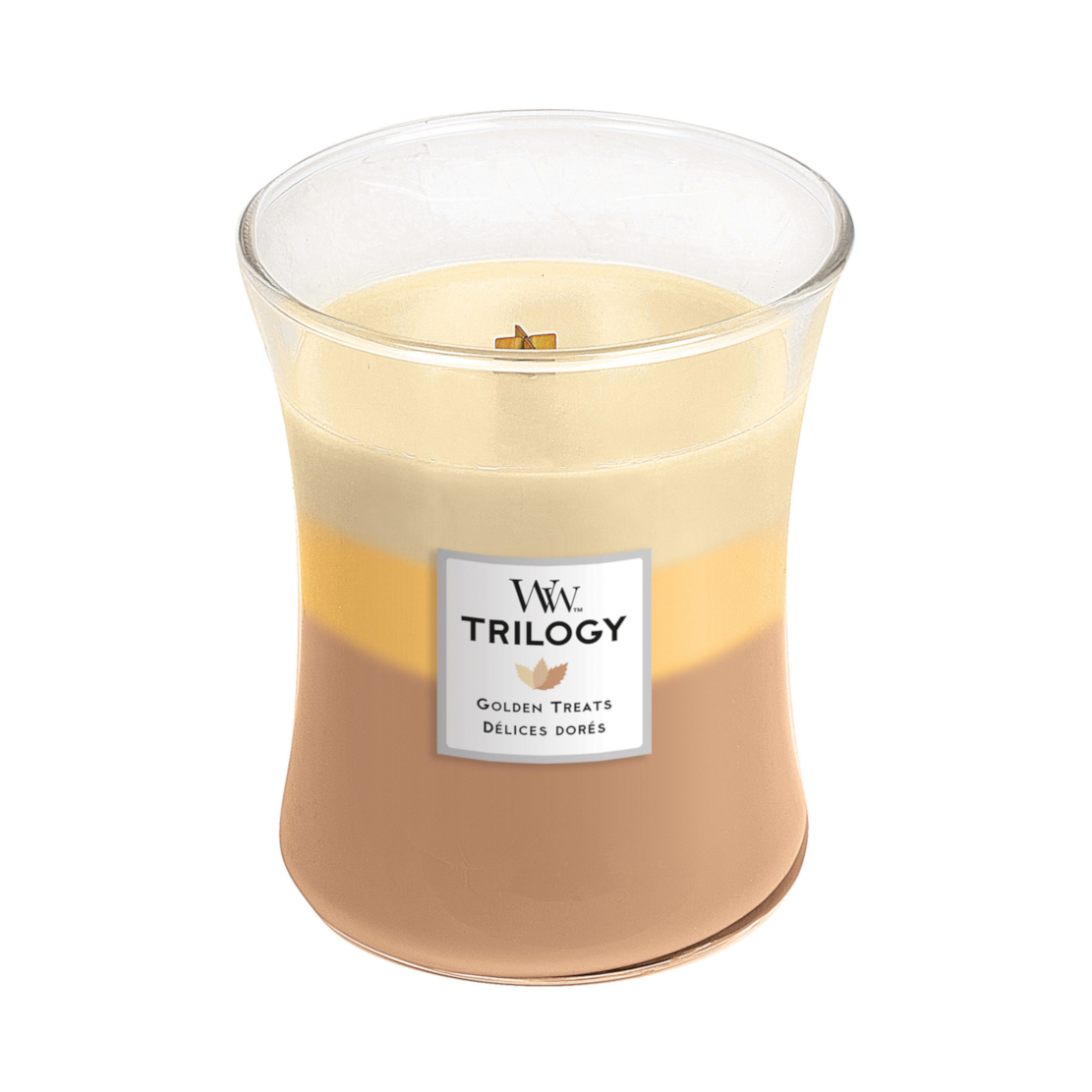 Woodwick Trilogy Golden Treats Medium Jar Candle