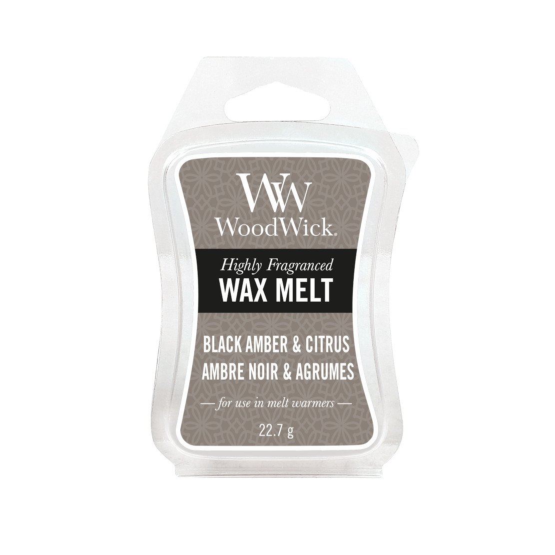 Woodwick Black Amber and Citrus Wax Melt
