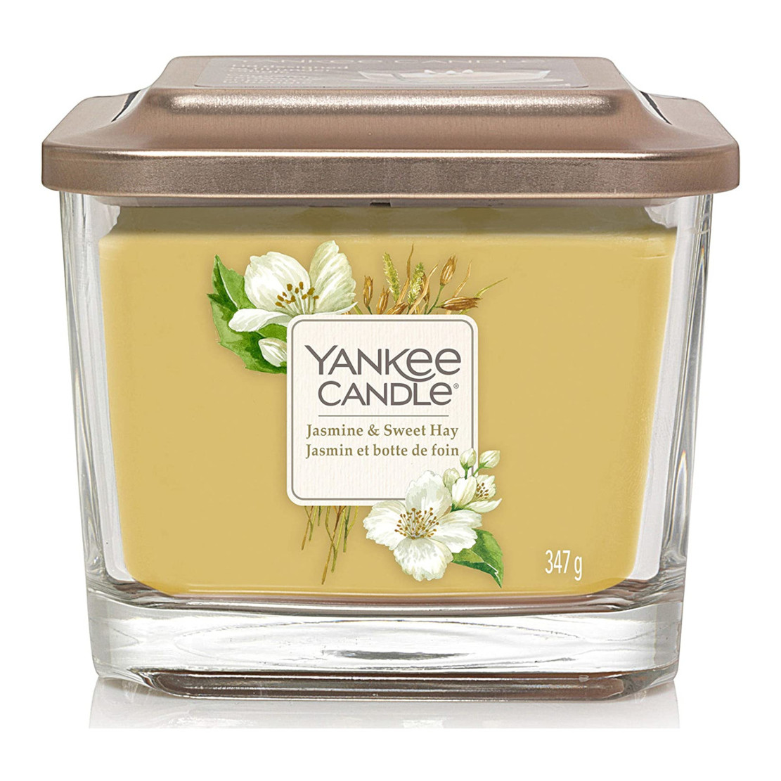 Yankee Candle Elevation Jasmine And Sweet Hay Medium Jar