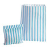 Aqua Blue & White Candy Stripe Paper Bags 5x7 Inch (Pack of 50)