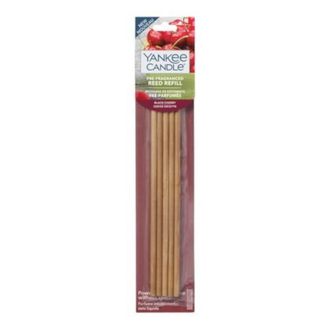 Yankee Candle Black Cherry Pre-Fragranced Reed Diffuser Refills