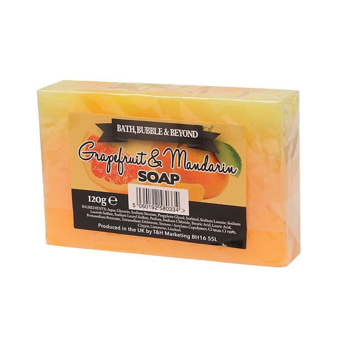 Bath Bubble and Beyond Grapefruit & Mandarin Glycerin Soap 120g