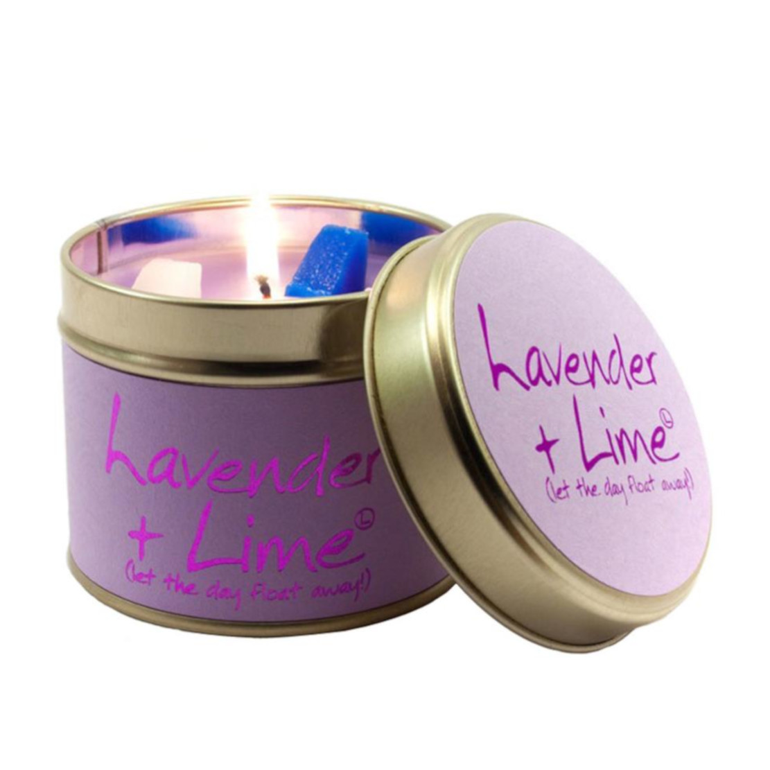 Lily Flame Lavender & Lime Scented Tin Candle