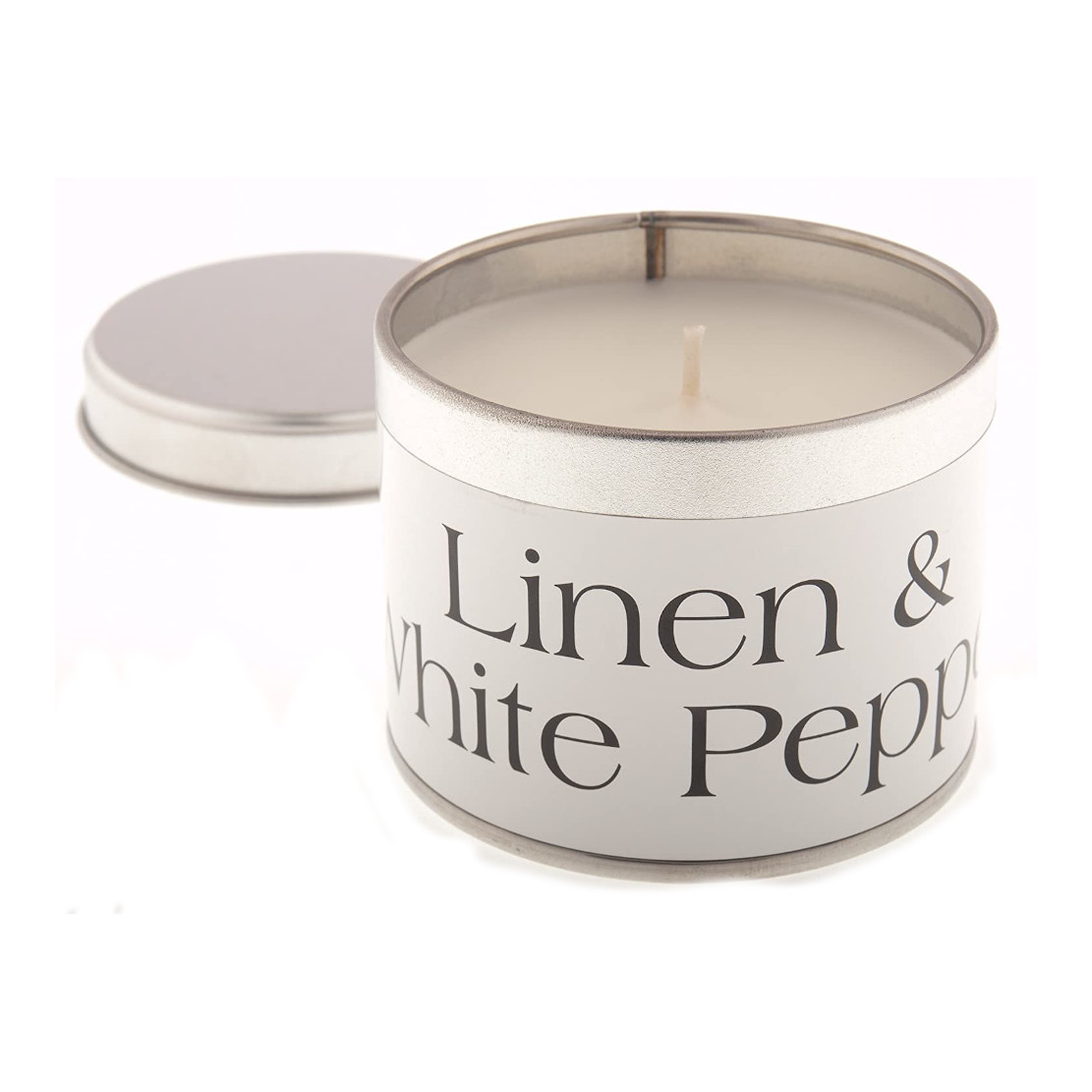 Pintail Linen & White Pepper Coordinate Tin Candle