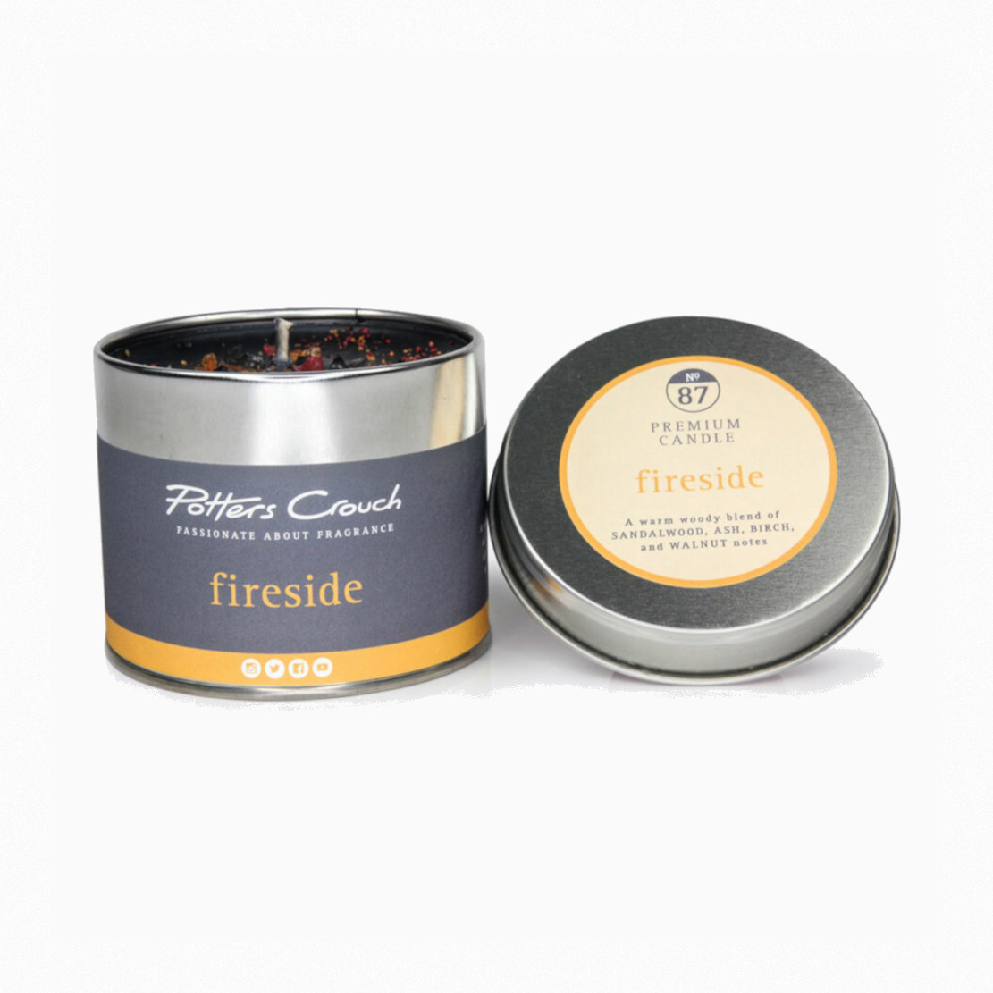 Potters Crouch Fireside Tin Candle