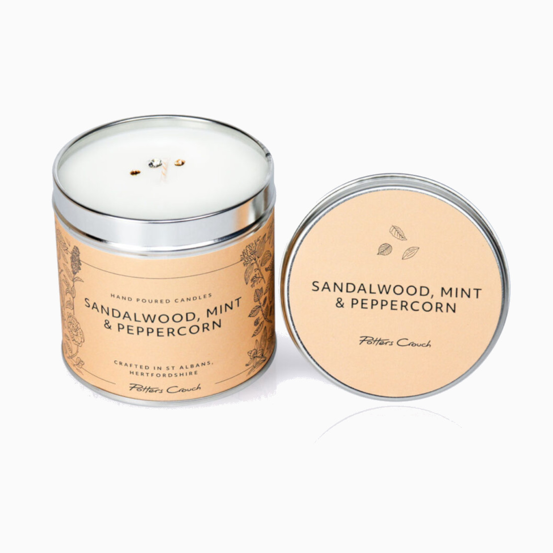 Potters Crouch Sandalwood Mint & Peppercorn Wellness Candle