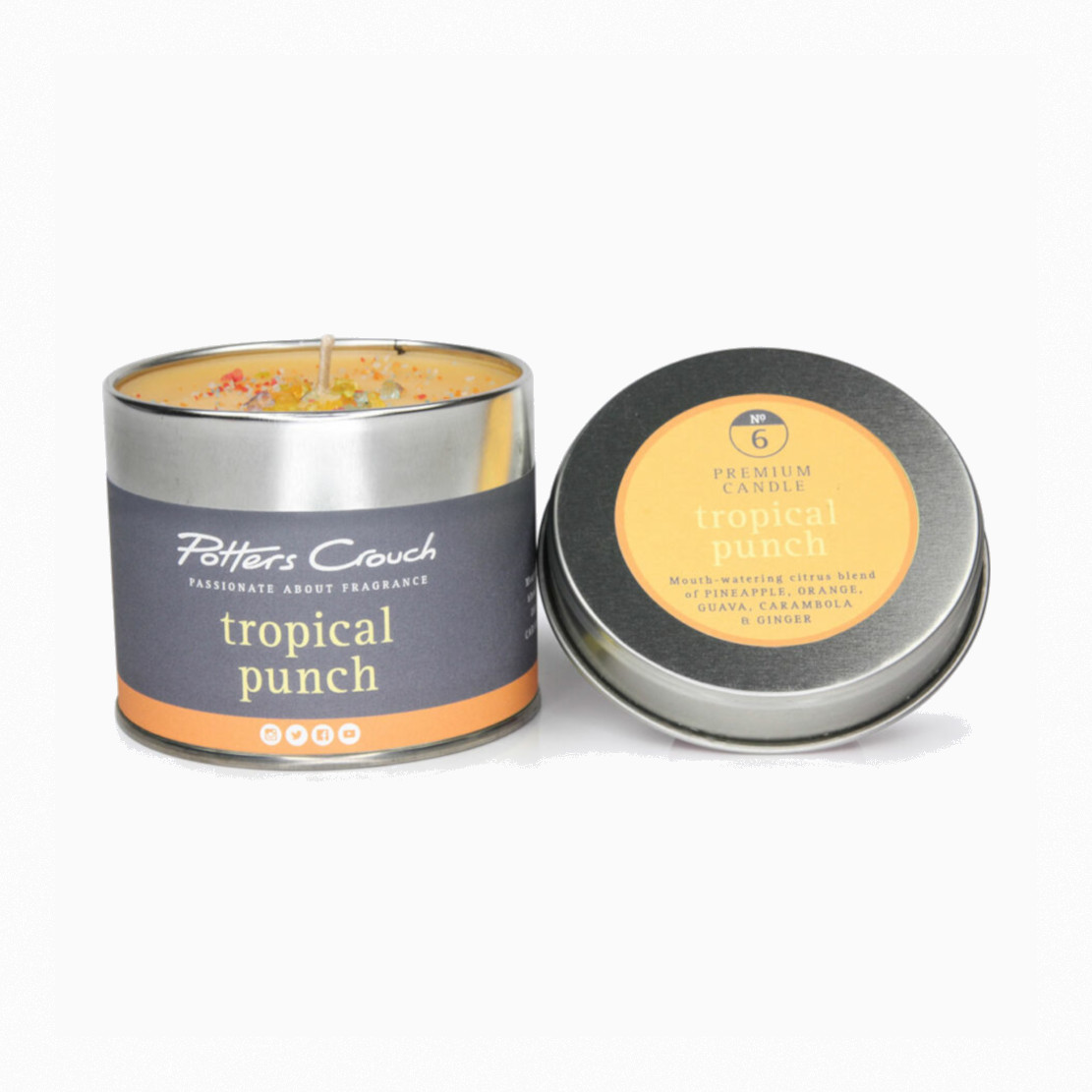 Potters Crouch Tropical Punch Tin Candle